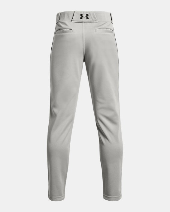 Boys' UA Utility Piped Baseball Pants, Gray, pdpMainDesktop image number 1